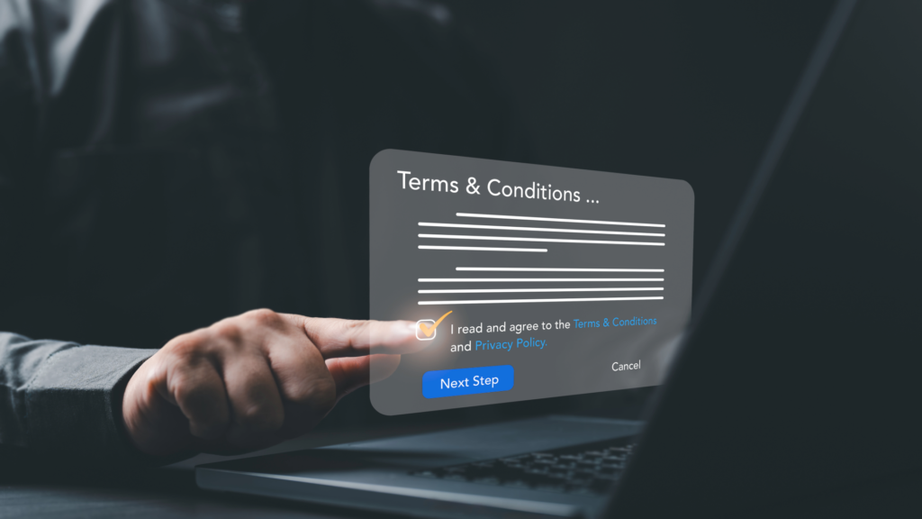 Formulario digital de Términos y Condiciones de la empresa Machu Picchu Vive VIP para la reserva de tours.